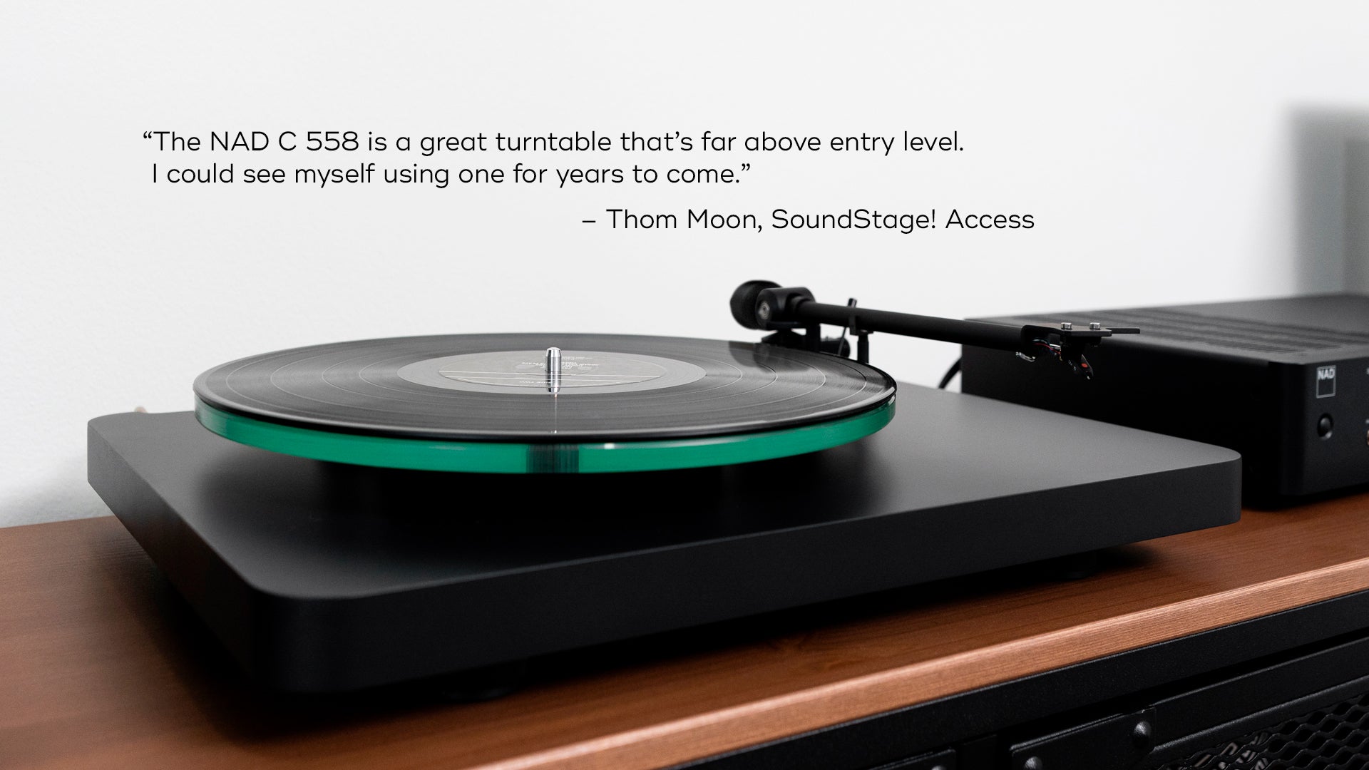NAD C 558 Turntable SoundStage Review lifestyle image