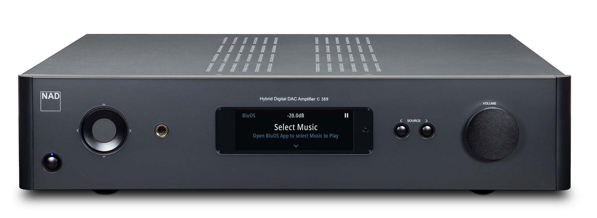 NAD C389 front|MDC2 BluOS-D Module|Dirac Live Room Correction