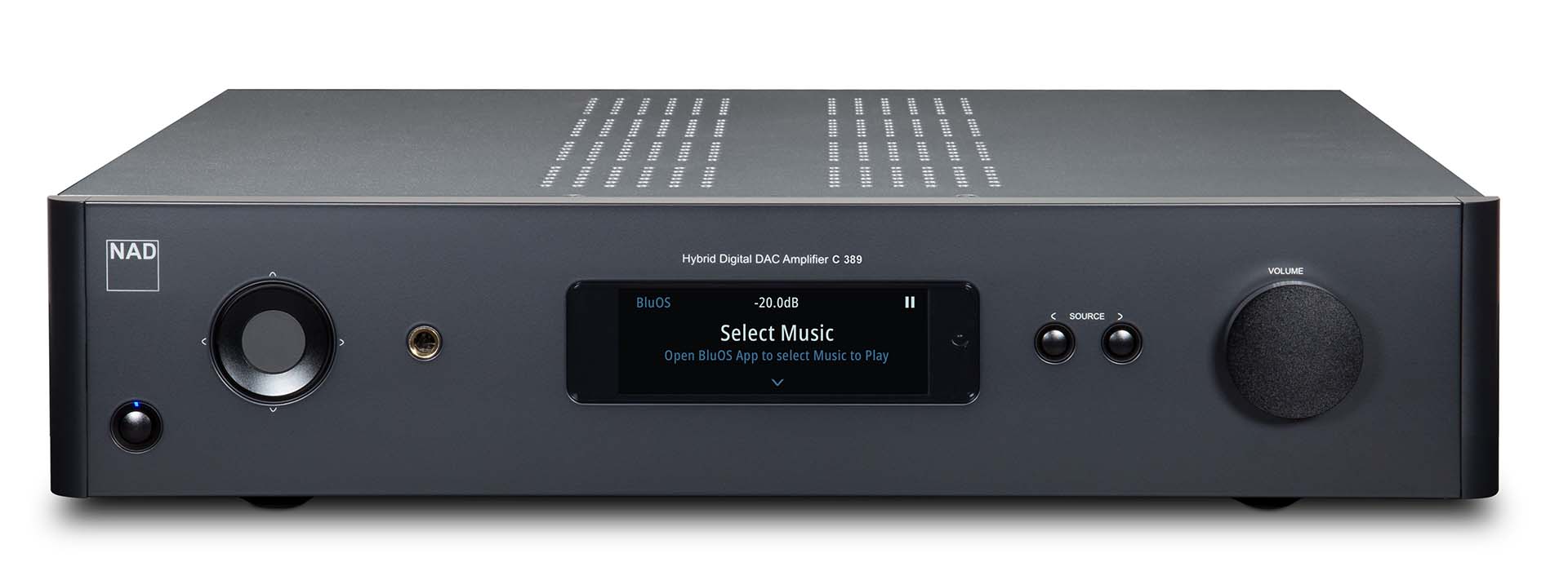 NAD C389 front|MDC2 BluOS-D Module|Dirac Live Room Correction