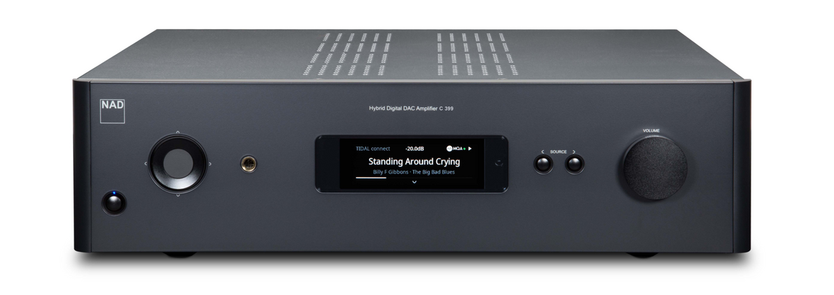 NAD C 399 Front with BluOS display