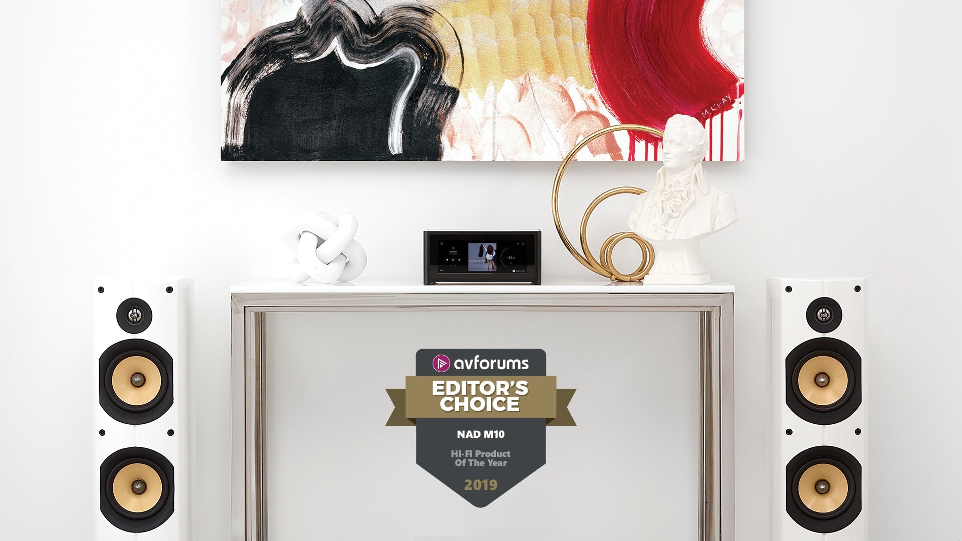 NAD M10 AVForums Award 2019 Product of the Year Logo