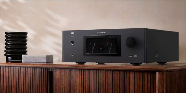 T 778 on a shelf|T 778 as part of an entertainment system|T 778 Rear Shot