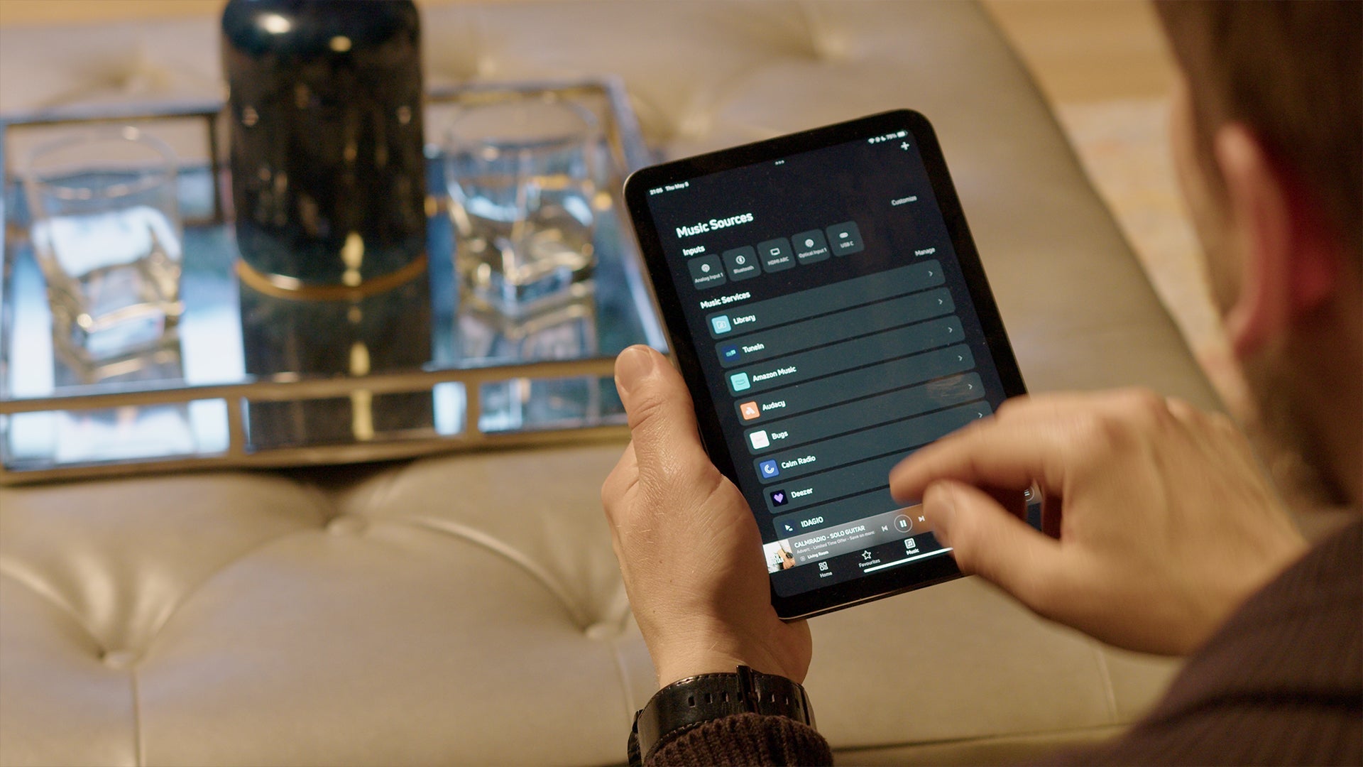 BluOS on tablet|BSP 500|BSP 500 Speaker|CI 720